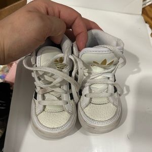 Adidas Boys White | Black Sneakers